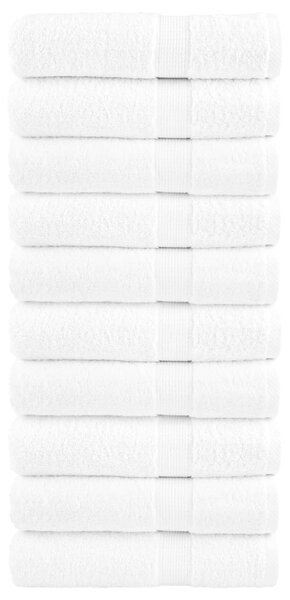 Prémiové ručníky SOLUND 10 ks bílé 50x100 cm 600 g/m² 137126