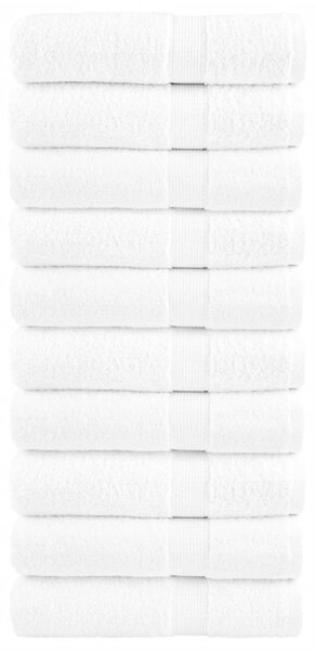 Prémiové osušky SOLUND 10 ks bílé 100x150 cm 600 g/m² 137134