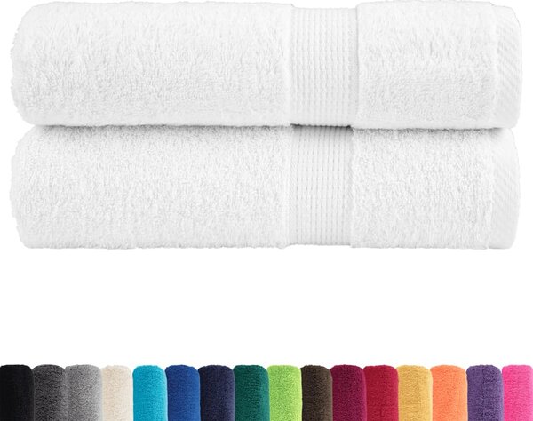Prémiové ručníky SOLUND 2 ks bílé 50x100 cm 600 g/m² 137124