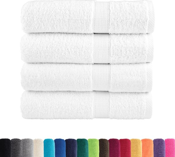 Prémiové ručníky SOLUND 4 ks bílé 50x100 cm 600 g/m² 137125