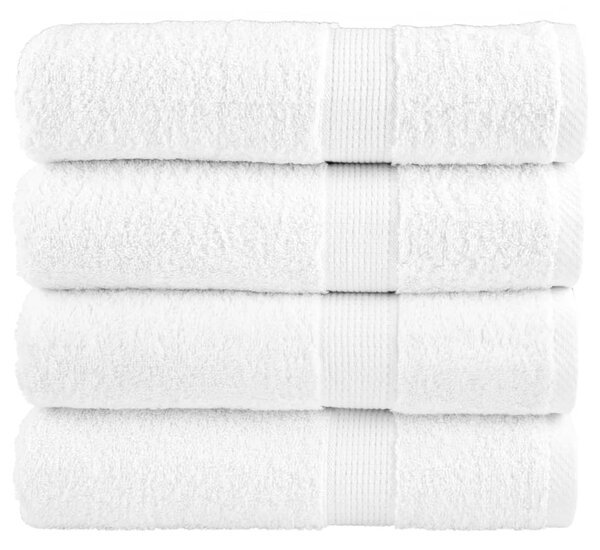 Prémiové ručníky SOLUND 4 ks bílé 50x100 cm 600 g/m² 137125