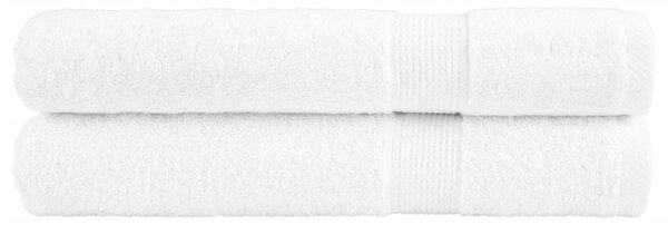 Prémiové ručníky SOLUND 2 ks bílé 100x200 cm 600 g/m² 137140