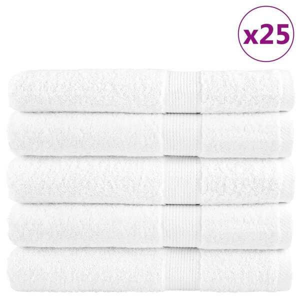 Prémiové saunové osušky SOLUND 50 ks bílé 80x200 cm 600 g/m² 137139