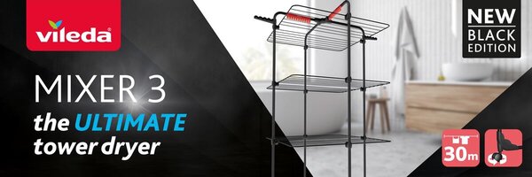 Vileda Mixer 3 sušák na prádlo 30m černý VILEDA 174077