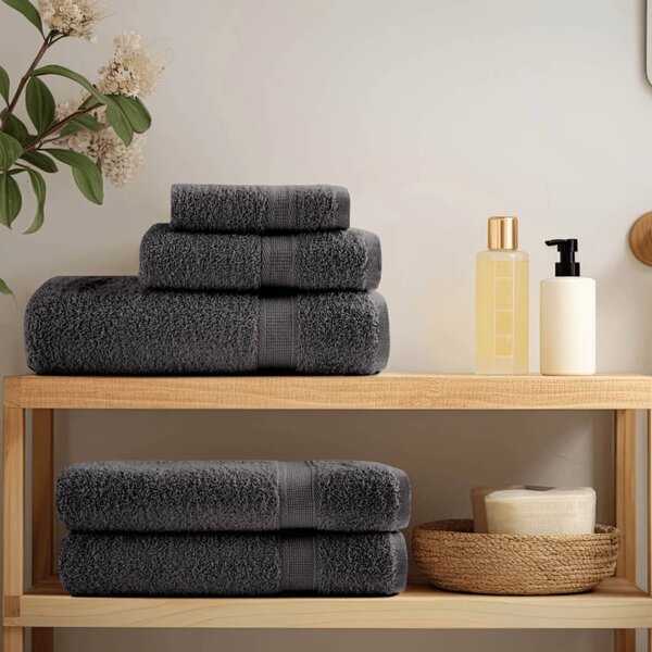 Prémiové ručníky SOLUND 50 ks antracitové 50x100 cm 600 g/m² 137159