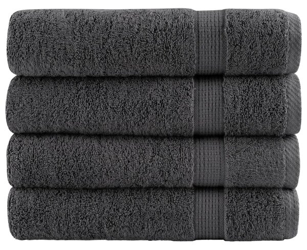 Prémiové ručníky SOLUND 4 ks antracitové 50x100 cm 600 g/m² 137157