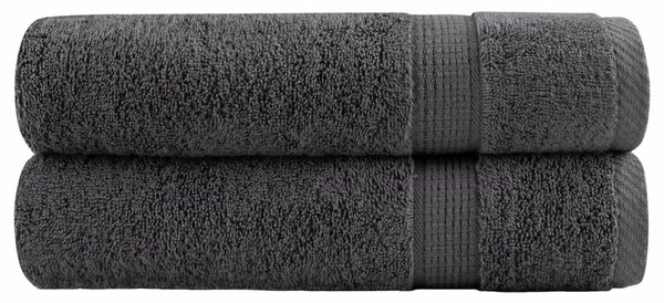 Prémiové ručníky SOLUND 2 ks antracitové 50x100 cm 600 g/m² 137156