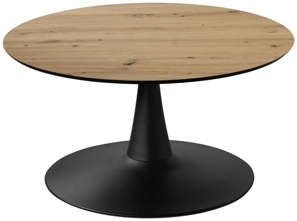 KONFERENČNÍ STOLEK, černá, dub artisan, kov, kompozitní dřevo, 80/80/42 cm Boxxx - Konferenční stolky, Online Only
