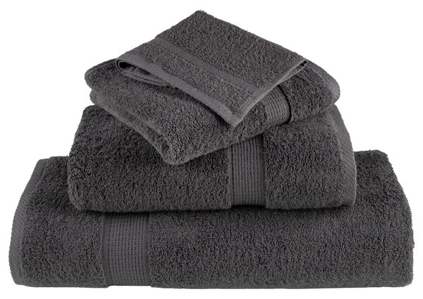 Prémiové ručníky SOLUND 4 ks antracitové 50x100 cm 600 g/m² 137157
