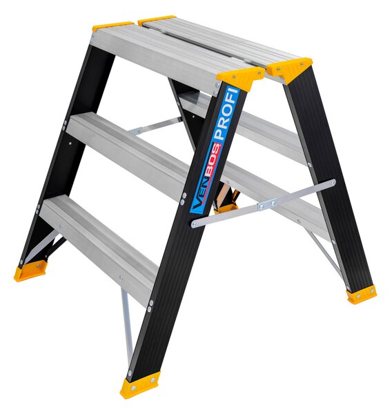 PROFI MAX 5303 Schůdky oboustranné 2x3 příčky, hliníkové VENBOS VEN.5303