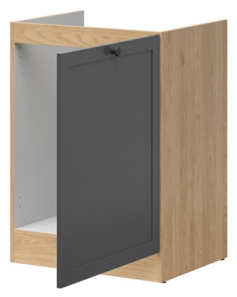 Kuchyňská skříňka Junona dřezová 60 cm, pravá, dub bernstein/grafit