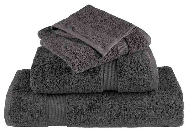 Prémiové ručníky SOLUND 50 ks antracitové 100x200 cm 600 g/m² 137175