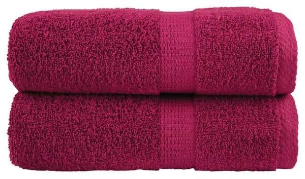Prémiové mycí ručníky SOLUND 2 ks bordó 30x30 cm 600 g/m² 137203