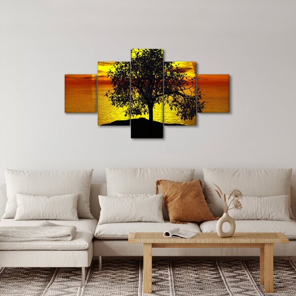 Obraz siluety stromu (125x70 cm)
