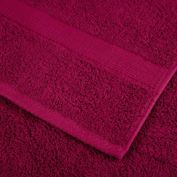 Prémiové ručníky SOLUND 10 ks bordó 100x200 cm 600 g/m² 137223