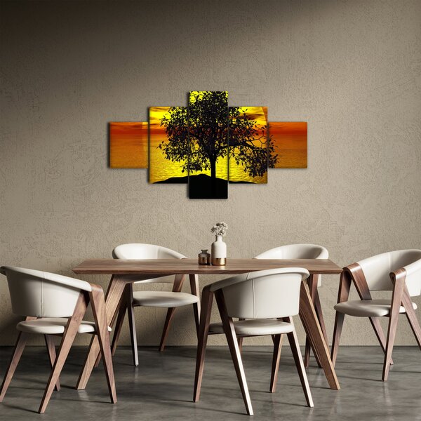 Obraz siluety stromu (125x70 cm)