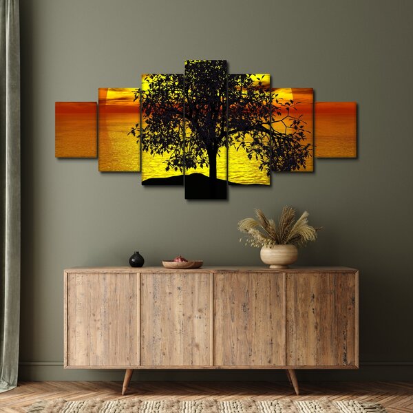 Obraz siluety stromu (210x100 cm)