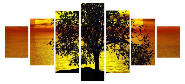 Obraz siluety stromu (210x100 cm)
