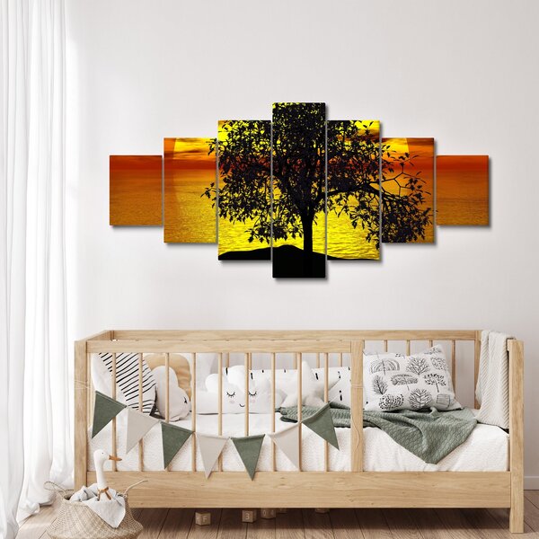Obraz siluety stromu (210x100 cm)