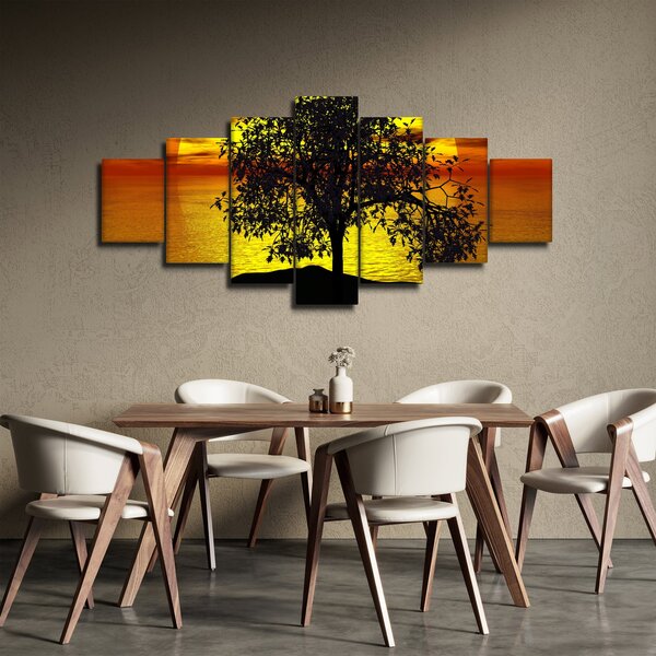 Obraz siluety stromu (210x100 cm)
