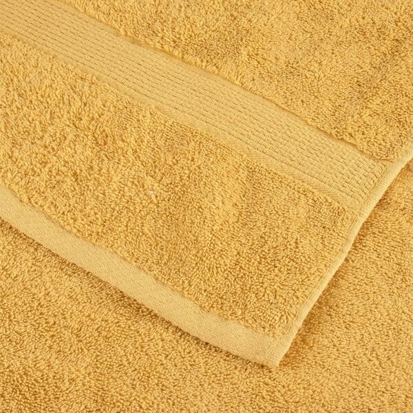 Prémiové ručníky SOLUND 10 ks zlaté 50x100 cm 600 g/m² 137283