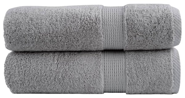 Prémiové ručníky SOLUND 2 ks šedé 50x100 cm 600 g/m² 137305