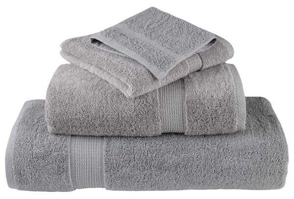 Prémiové ručníky pro hosty SOLUND 2 ks šedé 30x50 cm 600 g/m² 137302