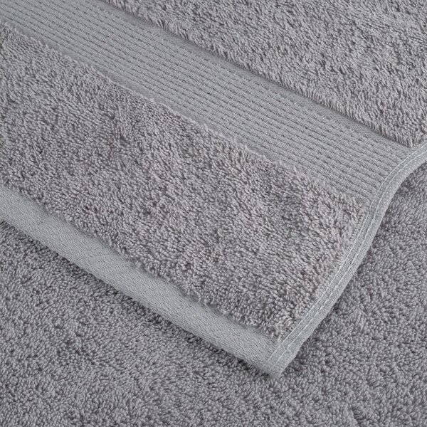 Prémiové ručníky pro hosty SOLUND 10 ks šedé 30x50 cm 600 g/m² 137304