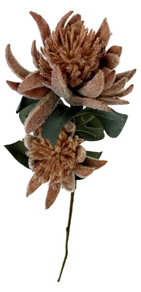 Bělosemenka - umělá květina oranžová 65cm