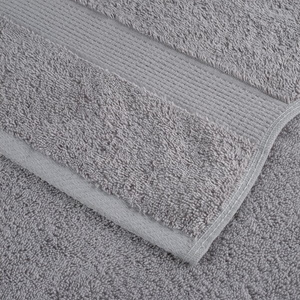 Prémiové ručníky do sprchy SOLUND 10 ks šedé 70x140 cm 600 g/m² 137310