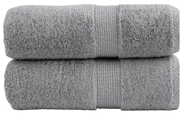 Prémiové ručníky pro hosty SOLUND 2 ks šedé 30x50 cm 600 g/m² 137302