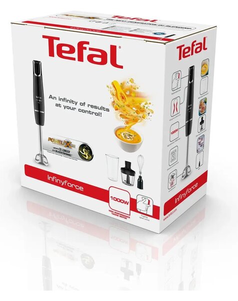 Infinyforce 3v1 Tyčový mixér, černý TEFAL HB943838
