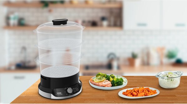 Ultracompact Parní hrnec, stříbrný/černý TEFAL VC204810