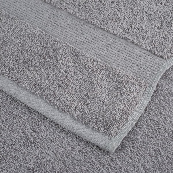 Prémiové ručníky SOLUND 2 ks šedé 100x200 cm 600 g/m² 137317