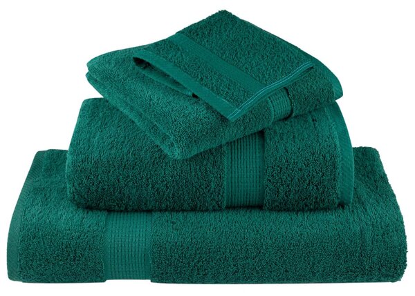 Premium ručníky SOLUND 10 ks zelené 80 x 200 cm 600 g/m² 137340