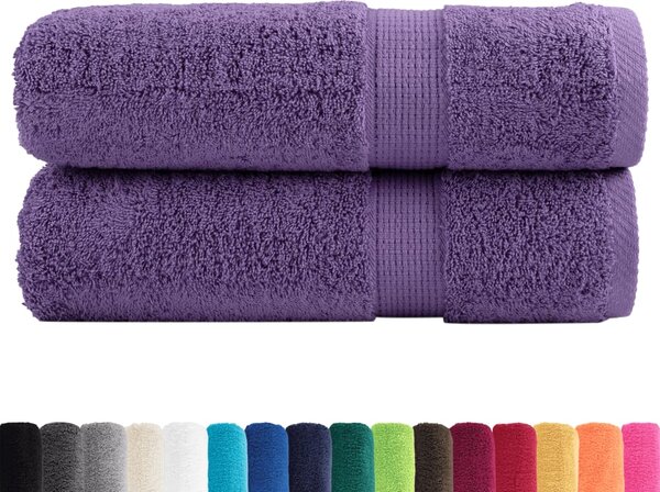 Premium ručníky SOLUND 2 ks fialové 50 x 100 cm 600 g/m² 137353