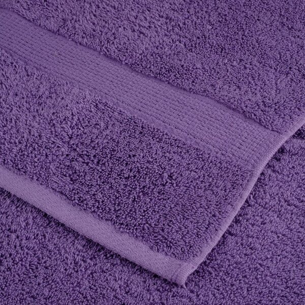 Premium ručníky SOLUND 4 ks fialové 80 x 200 cm 600 g/m² 137363