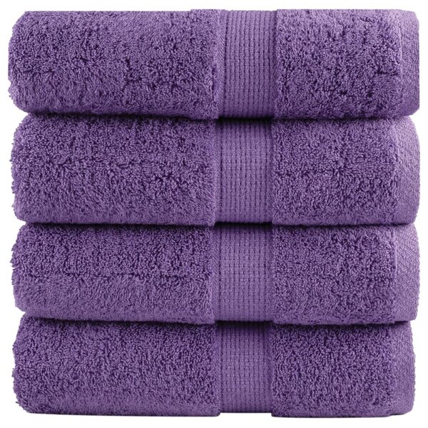 Prémiové mycí utěrky SOLUND 4 ks fialové 30x30 cm 600 g/m² 137348