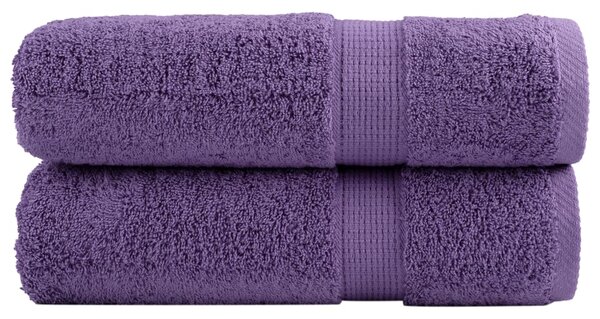 Premium ručníky SOLUND 2 ks fialové 50 x 100 cm 600 g/m² 137353