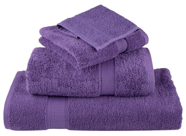 12dílná sada ručníků Premium SOLUND fialová 600 g/m² 137579