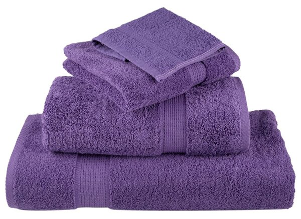 Premium ručníky SOLUND 10 ks fialové 50 x 100 cm 600 g/m² 137355
