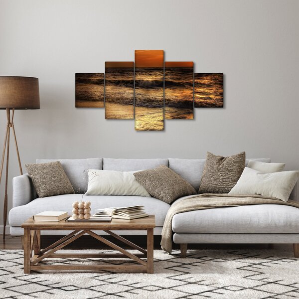 Obraz - Vlny u pobřeží (125x70 cm)