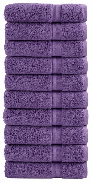 Premium ručníky SOLUND 10 ks fialové 50 x 100 cm 600 g/m² 137355