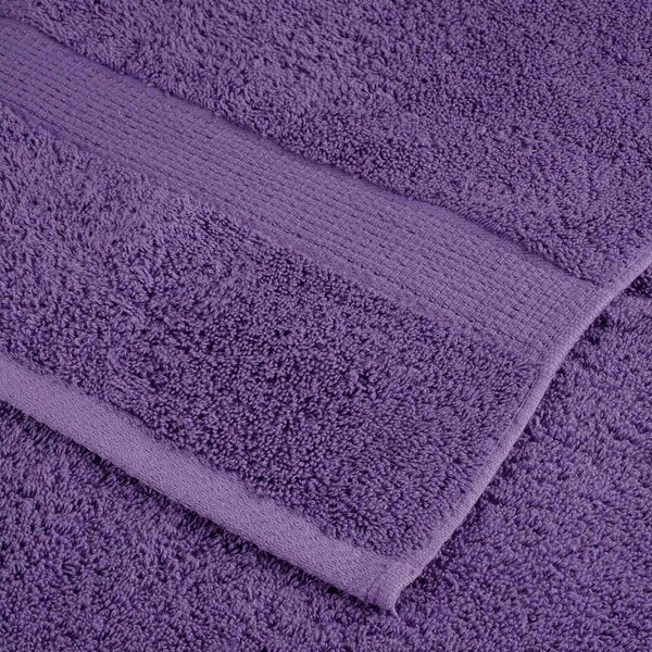 Premium ručníky SOLUND 2 ks fialové 80 x 200 cm 600 g/m² 137362