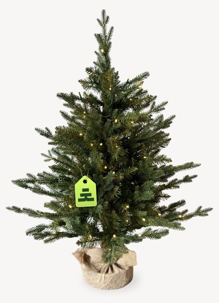 Smrk Přírodní 100 LED 90 cm