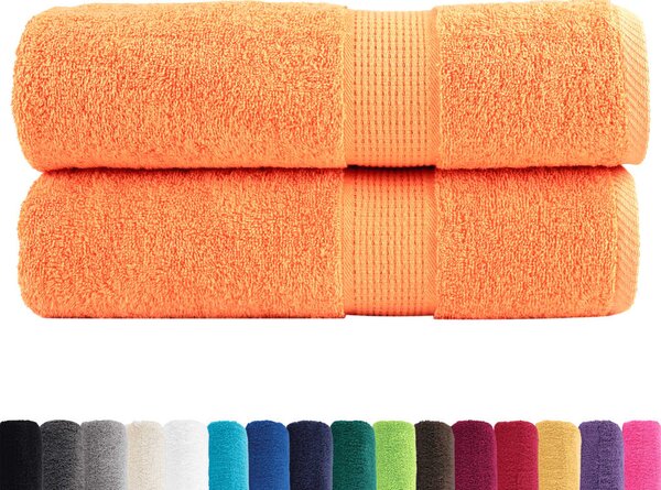 Premium ručníky SOLUND 2 ks oranžové 70 x 140 cm 600 g/m² 137380