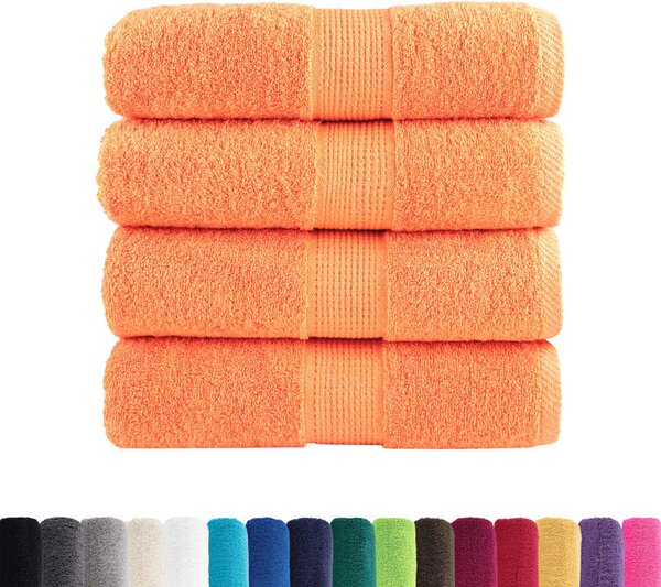 Prémiové mycí utěrky SOLUND 4 ks oranžové 30x30 cm 600 g/m² 137372