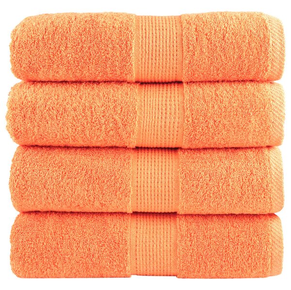 Prémiové mycí utěrky SOLUND 4 ks oranžové 30x30 cm 600 g/m² 137372