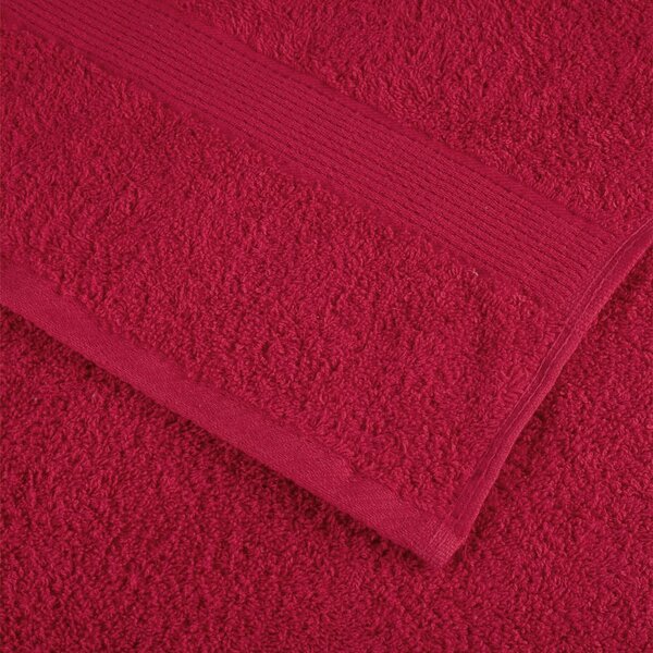 Premium ručníky SOLUND 4 ks červené 80 x 200 cm 600 g/m² 137411
