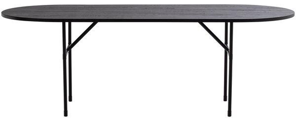 WOOOD Černý dubový jídelní stůl Arthur 220 x 90 cm
